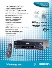 Philips VRB665AT99 Specifications