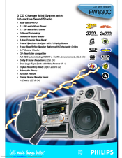Philips FW830C/34 Specifications
