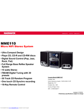 Magnavox MME11037 Specifications