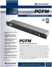 Pico Macom PCFM Specifications