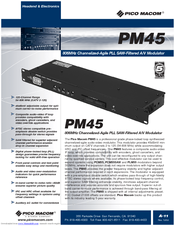 Pico Macom PM45 Specifications