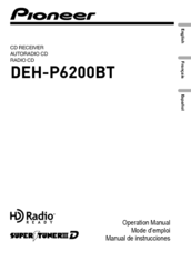 Pioneer Super Tuner IIID DEH-P6200BT Operation Manual