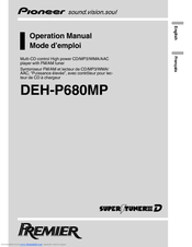 Pioneer Super Tuner IIID DEH-P680MP Operation Manual