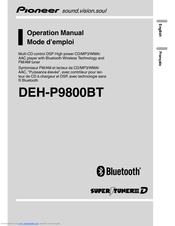 Pioneer DEH-P9800BT - Radio / CD Operation Manual