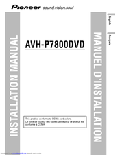 Pioneer Super Tuner IIID+ AVH-P7800DVD Installation Manual