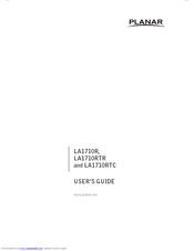 Planar LA1710RTS User Manual