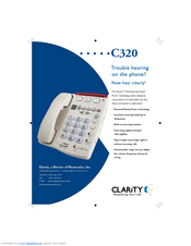Clarity C320 Specifications
