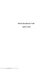 Plustek BookReader V100 Quick Manual