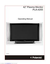 Polaroid PLA-4205 Operating Manual