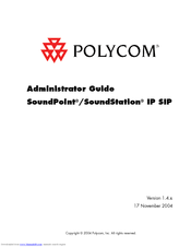 Polycom SoundStation IP SIP Administrator's Manual