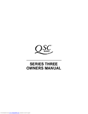 QSC 3200 Owner's Manual