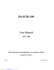 Quatech DS-PCIE-100 User Manual