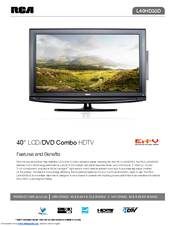 RCA L40HD33D - LCD/DVD Combo HDTV Features And Benefits