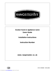 Rangemaster 58590 Installation Instructions Manual