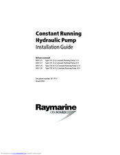 Raymarine Constant Running Hydraulic Pump Installation Manual