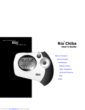 Rio Chiba 128MB User Manual