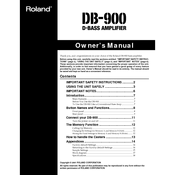 Roland DB-900 Owner's Manual