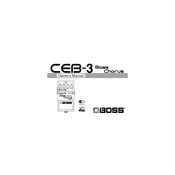 Boss CEB-3 Bass Chorus Owner's Manual