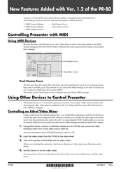 Roland PR-80 Features Manual