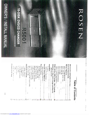 Rosen R5001 Owners & Installation Manual