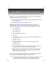 Royal Linea 8 Quick Setup Manual
