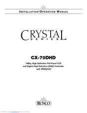 Runco Climate Portfolio CX-70DHD User Manual