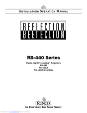 Runco Reflection RS-440 User Manual