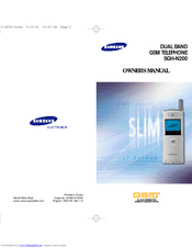 Samsung SGH-N200GA Owner's Manual