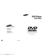Samsung DVD-HD941 User Manual