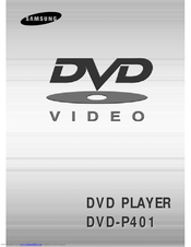 Samsung DVD-P401 User Manual