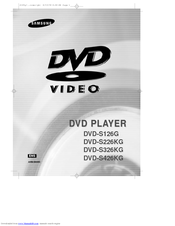 Samsung DVD-S126G User Manual