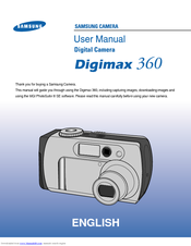 Samsung Digimax 360 User Manual