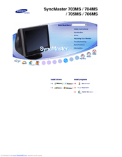 Samsung SyncMaster 704MS User Manual