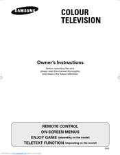 Samsung 21F5 Owner's Instructions Manual