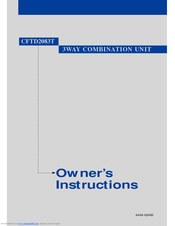 Samsung CFTD2083T Owner's Instructions Manual