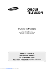 Samsung CS-5370TPS Owner's Instructions Manual