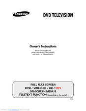Samsung DW21G6 Owner's Instructions Manual