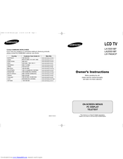Samsung LA20S51BP Owner's Instructions Manual