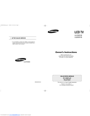 Samsung LA20S51BA Owner's Instructions Manual