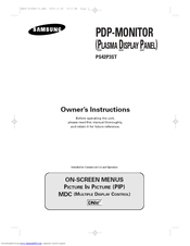 Samsung PS-42P3STR Owner's Instructions Manual