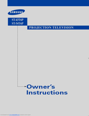Samsung ST-54T6P Owner's Instructions Manual