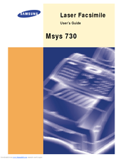Samsung SF-730 User Manual