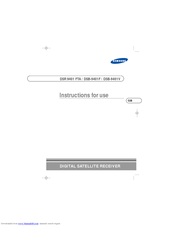 Samsung DSR 9401 FTA Instructions For Use Manual