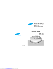 Samsung MCD-SF75 - CD YEPP Instruction Manual