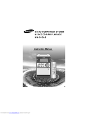 Samsung MM-C6DABR Instruction Manual