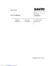 Sanyo STB1020C1-S Parts List