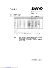 Sanyo STW1223C1-S Parts List