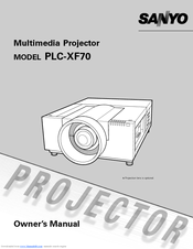 Sanyo PLC-XF70 Owner's Manual
