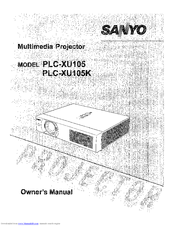Sanyo PLC-XU105K Owner's Manual