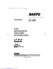 Sanyo CLT-2415 Instruction Manual